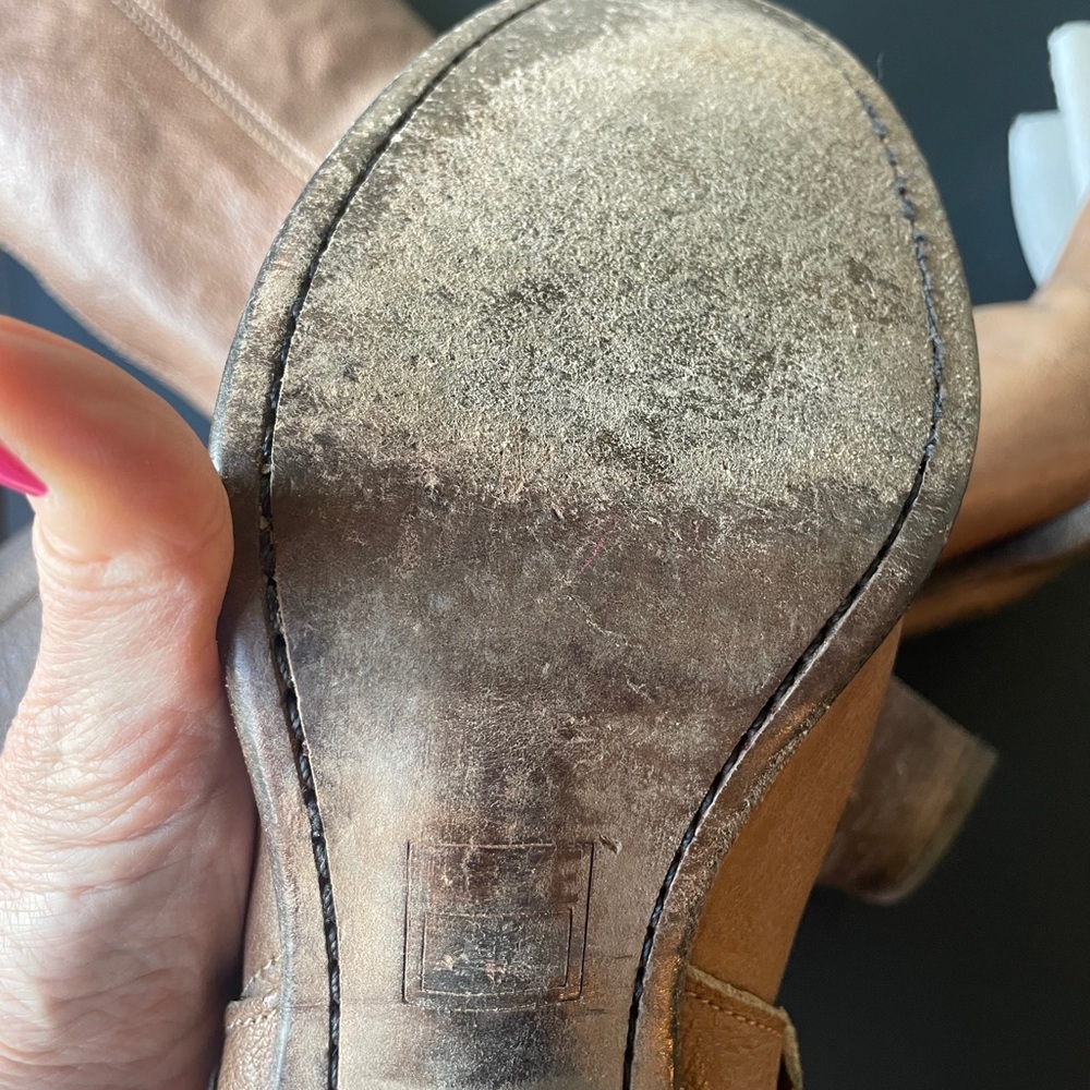 Frye Tan Heeled Boots - Picture 11 of 12